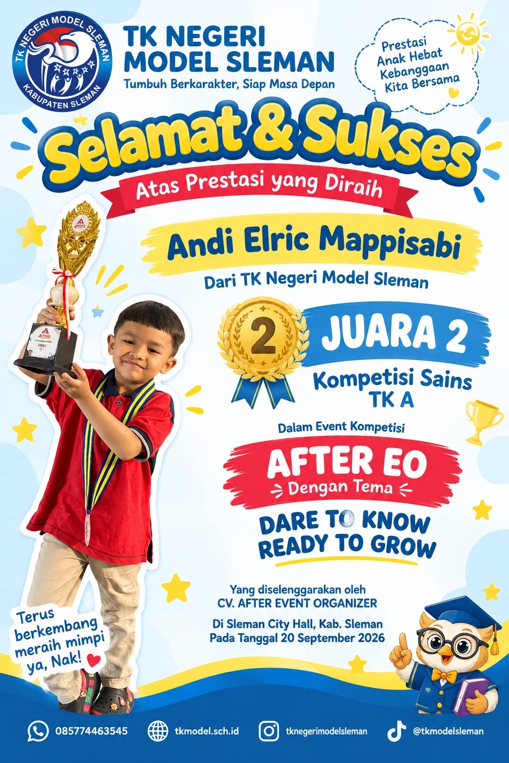 Juara 2 Kompetisi Sains TK A
